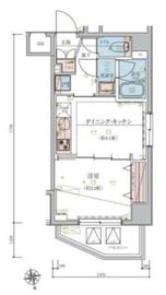 リヴシティ飯田橋 2階 間取り図