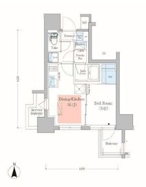 アーバネックス深川木場 705 間取り図