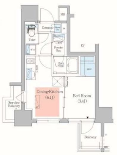 アーバネックス深川木場 505 間取り図