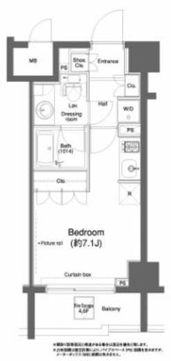 プラウドフラット新宿河田町 702 間取り図