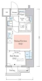 アーバネックス深川木場 701 間取り図