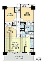 東京マスタープレイス 12階 間取り図