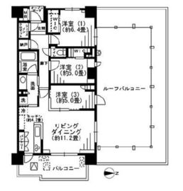 パークホームズ木場クリアテラス 10階 間取り図