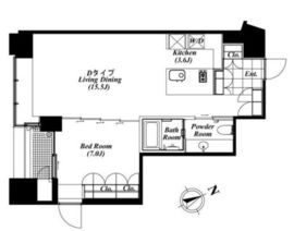 We Will 八丁堀 604 間取り図