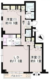 南青山コートヒルズ 2階 間取り図