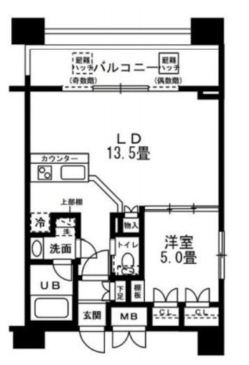 レジディア錦糸町 1106 間取り図