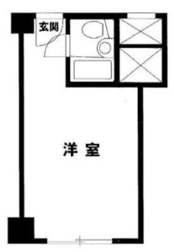 赤坂レジデンシャルホテル 2階 間取り図