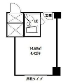 赤坂レジデンシャルホテル 1015 間取り図