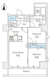 ラティエラ練馬 1101 間取り図