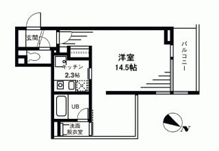 コスモリード目黒学芸大学ウエスト 305 間取り図