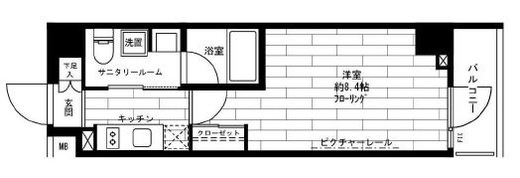 ステージグランデ茅場町 7階 間取り図