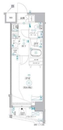 パティーナエーレ東中野 604 間取り図