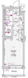 ガーラ・ヒルズ武蔵小山 2階 間取り図