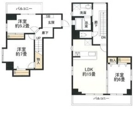 ベルパエーゼ小石川 4階 間取り図