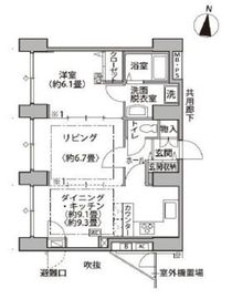 東雲キャナルコートCODAN 14-1012 間取り図