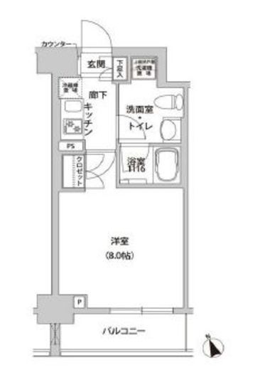 ホームズR四谷 502 間取り図