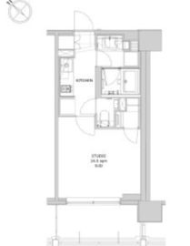 ディームス日本橋水天宮 303 間取り図