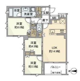 ザ・パークハウス小日向 2階 間取り図