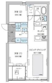 ガーデニエール砧ウエスト 551 間取り図