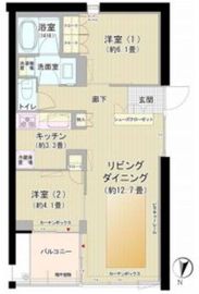 ガーデニエール砧ウエスト 913 間取り図
