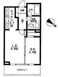 コスモリード目黒学芸大学ウエスト 103 間取り図