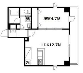 カーサ勝どき 502 間取り図