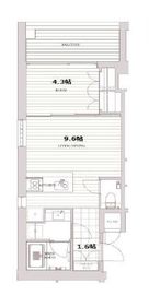 エスセナーリオ麻布十番 302 間取り図