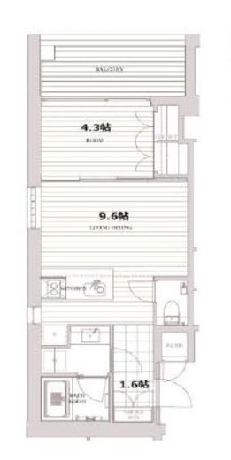 エスセナーリオ麻布十番 502 間取り図