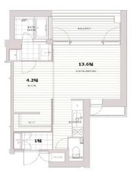 エスセナーリオ麻布十番 203 間取り図