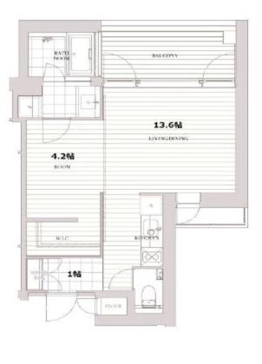 エスセナーリオ麻布十番 503 間取り図