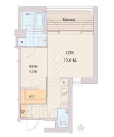 エスセナーリオ麻布十番 703 間取り図