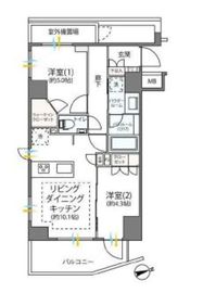 パレステージ中野 9階 間取り図