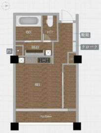 シティフロントタワー 5階 間取り図