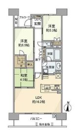 パークホームズ東陽町キャナルアリーナ 10階 間取り図