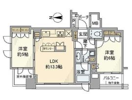 大森プロストシティレジデンス 23階 間取り図