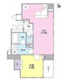 グランカーサ銀座イースト 204 間取り図