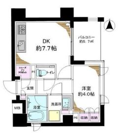 アトラス池尻レジデンス 6階 間取り図