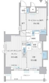 グランデュール富士 1302 間取り図