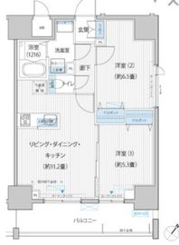 グランデュール富士 1303 間取り図