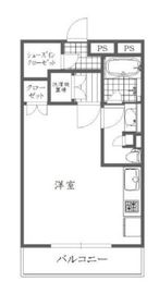 グローリオ東新宿 5階 間取り図