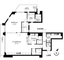 アダクストホーフ 502 間取り図