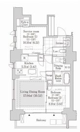 リブクオーレ神保町 1304 間取り図