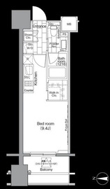 パークハビオ平河町 204 間取り図