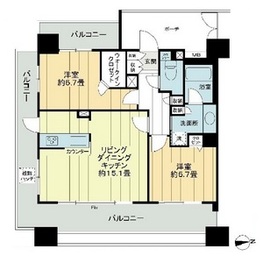 スカイクレストビュー東京 3階 間取り図