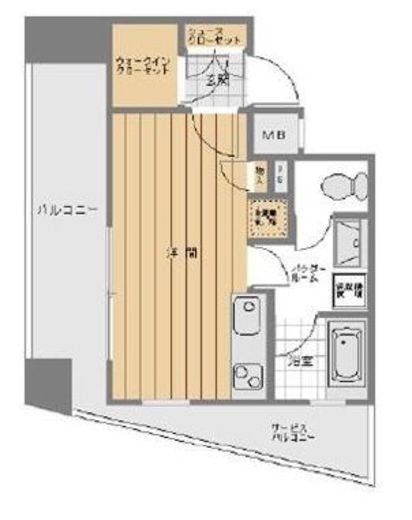 クオリア御茶ノ水パークフロント 8階 間取り図