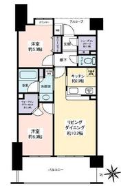 スカイクレストビュー東京 12階 間取り図