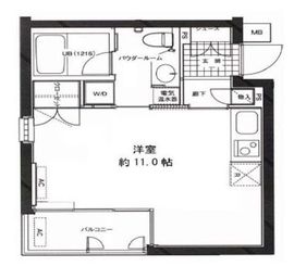 カーサ・デル・ソル小石川 205 間取り図