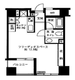 フリーディオ広尾南 7階 間取り図