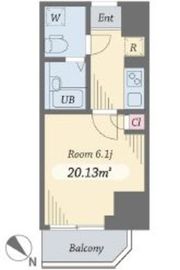 ダイヤモンドタワー西小山 1003 間取り図