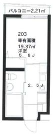 スペックハウス白金台 203 間取り図